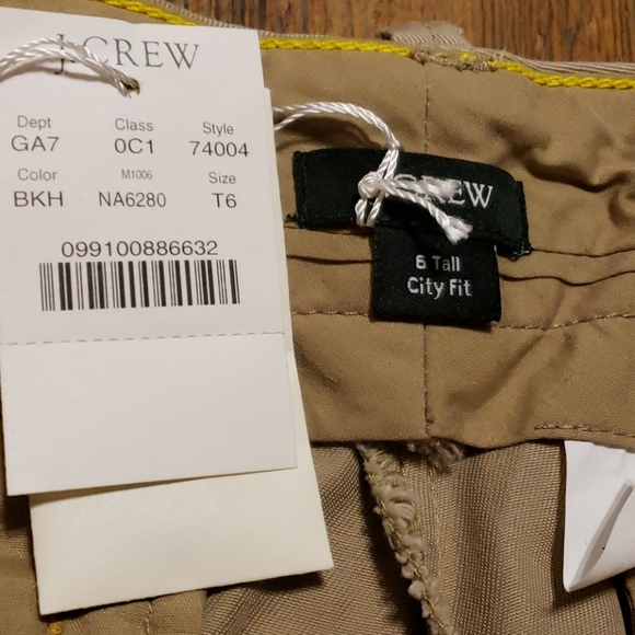 J crew NWT chino tan city fit tall pants 🔥 🔥 - Picture 2 of 5